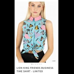 BLACKMILK LION KING FRIENDS BUSINESS SHIRT
